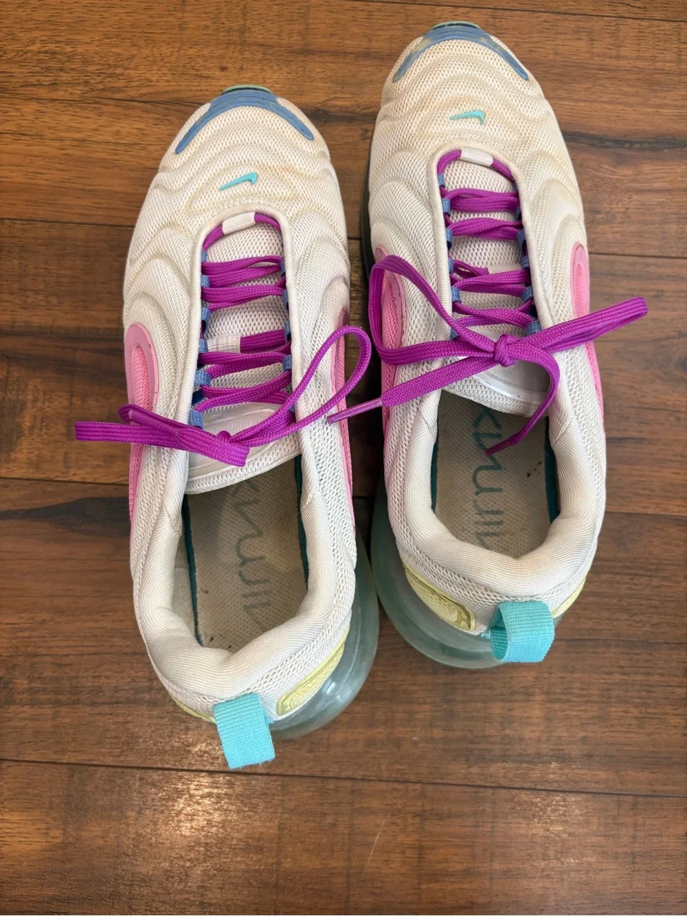 NIKE AIR MAX 720 AQUA POWDER #AR9293-102 WOMEN'S RUNNING SHOES SIZE 8.5